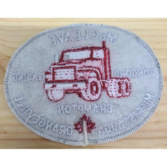 Vintage McCleave Trucking Patch – Concord, Brampton, Mississauga, lot of 10 - Picture 3 of 3